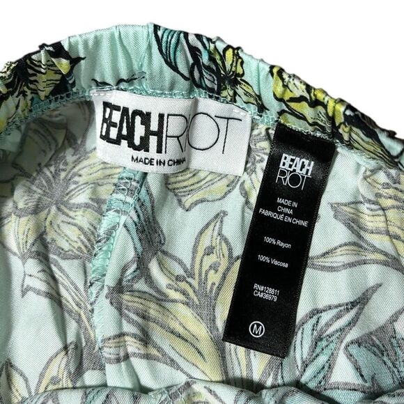 Beach riot Beachy Hawaiian colorful floral loungewear drawstring pants medium - Picture 4 of 7